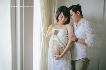 bali maternity photography couple intimate window light